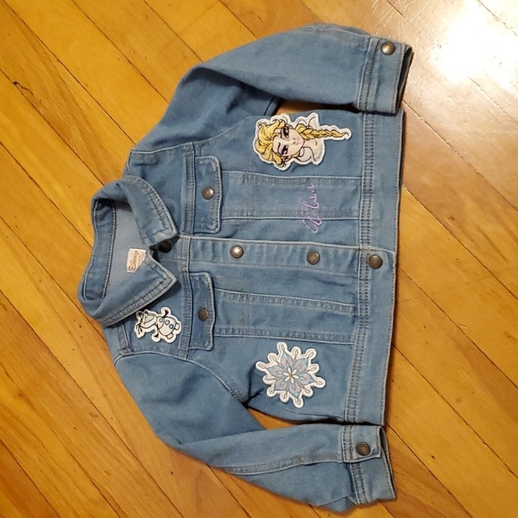 Disney Other - Disney "Collection by Tutu Couture" Frozen light blue jean jacket. Size 3T.
